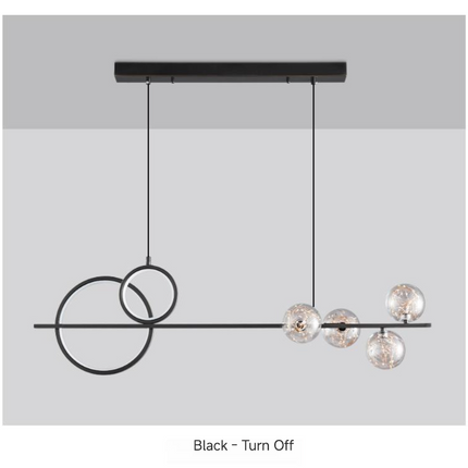 Kimphoria Modern Minimalist, 2 Color Dimmable Brass / Black Pendant