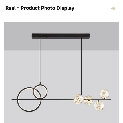 Kimphoria Modern Minimalist, 2 Color Dimmable Brass / Black Pendant
