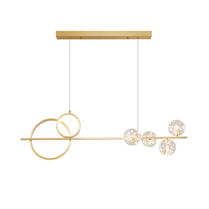 Kimphoria Modern Minimalist, 2 Color Dimmable Brass / Black Pendant