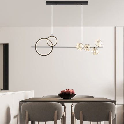 Kimphoria Modern Minimalist, 2 Color Dimmable Brass / Black Pendant