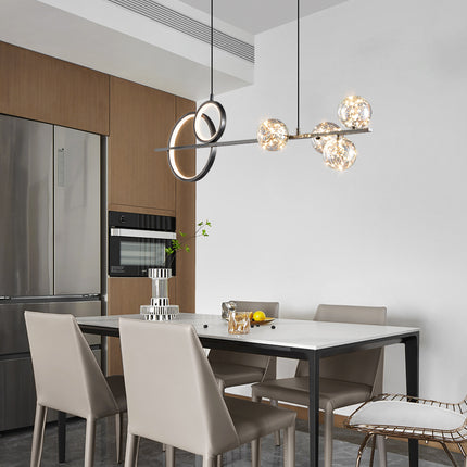 Kimphoria Modern Minimalist, 2 Color Dimmable Brass / Black Pendant