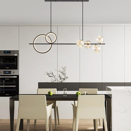 Kimphoria Modern Minimalist, 2 Color Dimmable Brass / Black Pendant
