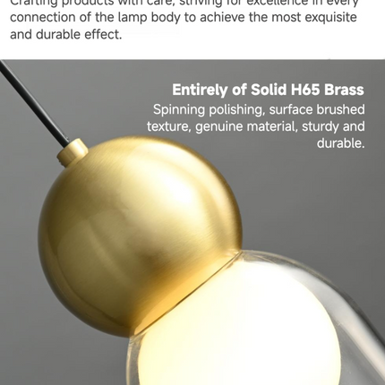 Kimphoria Modern Minimalist Adjustable Height Brass/Matte Black Pendant