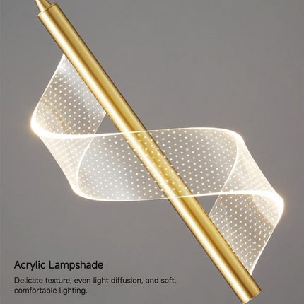 Kimphoria Modern Minimalist 3 Color Dimmbale Brass / Black Pendant