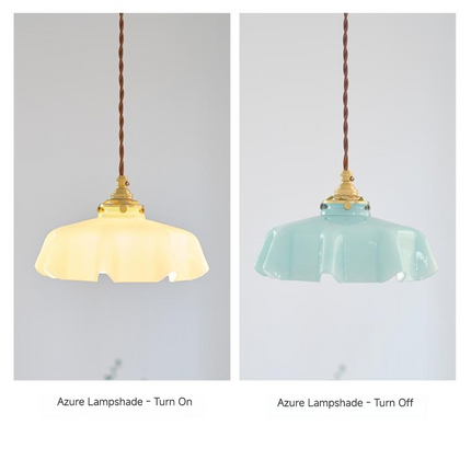 Kimphoria Traditional Adjustable Height Colorful Brass Pendant