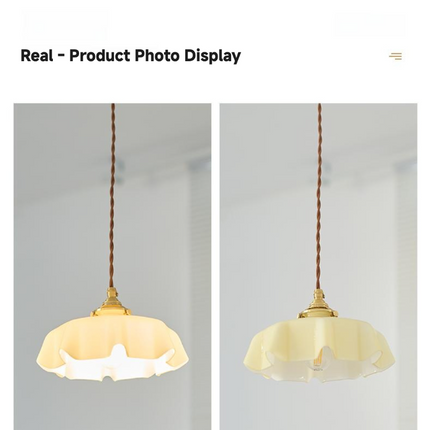 Kimphoria Traditional Adjustable Height Colorful Brass Pendant