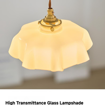 Kimphoria Traditional Adjustable Height Colorful Brass Pendant