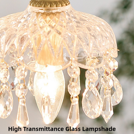 Kimphoria European Brass Glass Pendant
