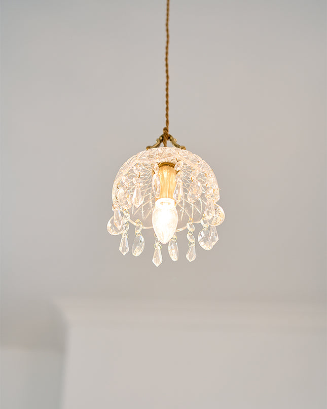 Kimphoria European Brass Glass Pendant