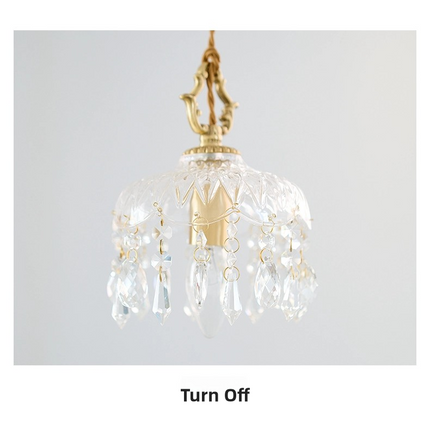 Kimphoria European Brass Glass Pendant