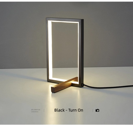 Kimphoria Modern Minimalist Brass / Black Table Lamp, 3 Lighting Color Dimmable
