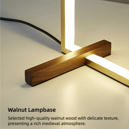 Kimphoria Modern Minimalist Brass / Black Table Lamp, 3 Lighting Color Dimmable