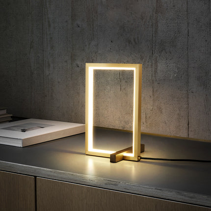Kimphoria Modern Minimalist Brass / Black Table Lamp, 3 Lighting Color Dimmable