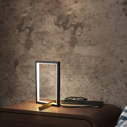 Kimphoria Modern Minimalist Brass / Black Table Lamp, 3 Lighting Color Dimmable