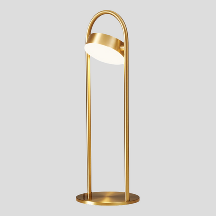 Kimphoria Modern Minimalist Brass Desk Lamp, 3 Lighting Color Dimmable