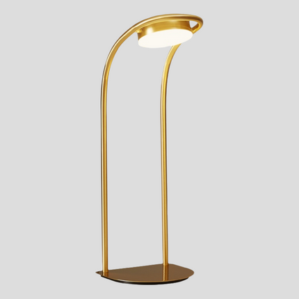 Kimphoria Modern Minimalist Brass Desk Lamp, 3 Lighting Color Dimmable