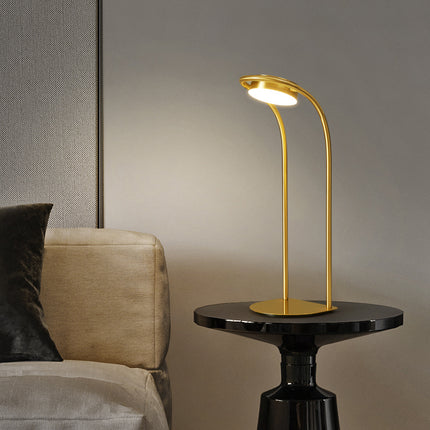 Kimphoria Modern Minimalist Brass Desk Lamp, 3 Lighting Color Dimmable