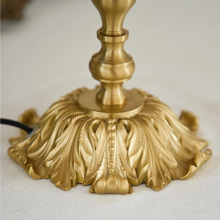 Kimphoria Chinese Classical Fabric Brass Table Lamp