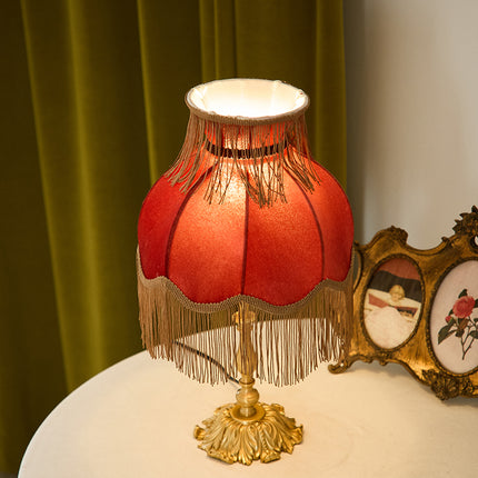 Kimphoria Chinese Classical Fabric Brass Table Lamp