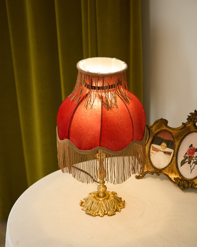 Kimphoria Chinese Classical Fabric Brass Table Lamp