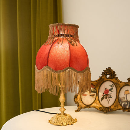 Kimphoria Chinese Classical Fabric Brass Table Lamp