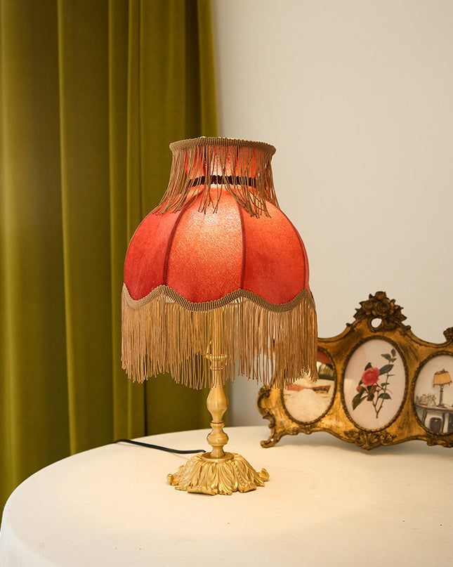 Kimphoria Chinese Classical Fabric Brass Table Lamp