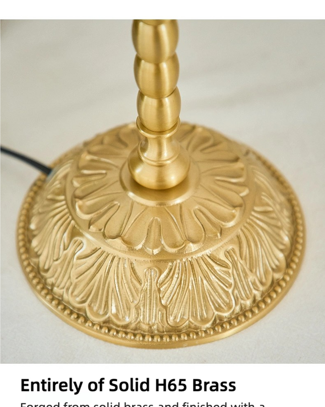 Kimphoria Chinese Classical Brass Table Lamp