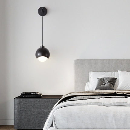 Kimphoria Brass & Blacken Brass Wall Lamp, 3 Color Dimmable, Adjustable Height