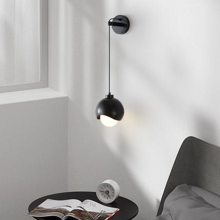 Kimphoria Brass & Blacken Brass Wall Lamp, 3 Color Dimmable, Adjustable Height