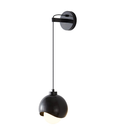 Kimphoria Brass & Blacken Brass Wall Lamp, 3 Color Dimmable, Adjustable Height