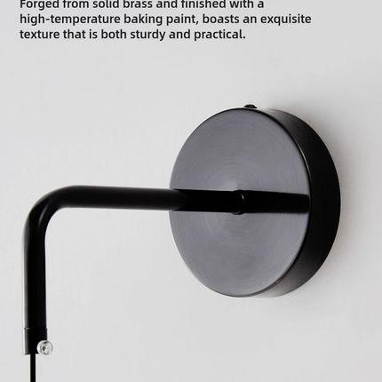 Kimphoria Modern Minimalist Dimmable Brass / Blacken Wall Sconce