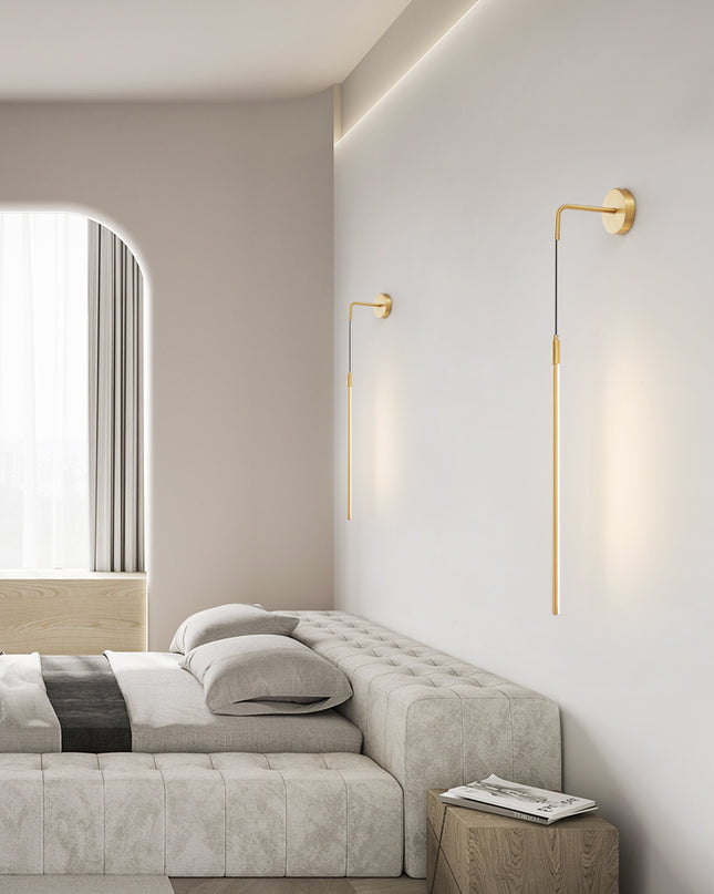 Kimphoria Modern Minimalist Dimmable Brass / Blacken Wall Sconce