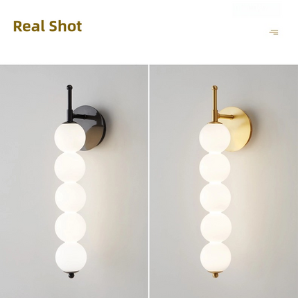 Kimphoria 3 / 4 / 5 Light Modern Minimalist Brass / Blacken Wall Sconce