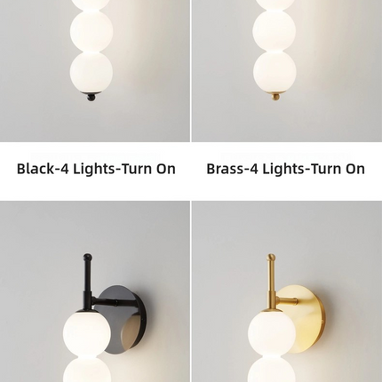 Kimphoria 3 / 4 / 5 Light Modern Minimalist Brass / Blacken Wall Sconce