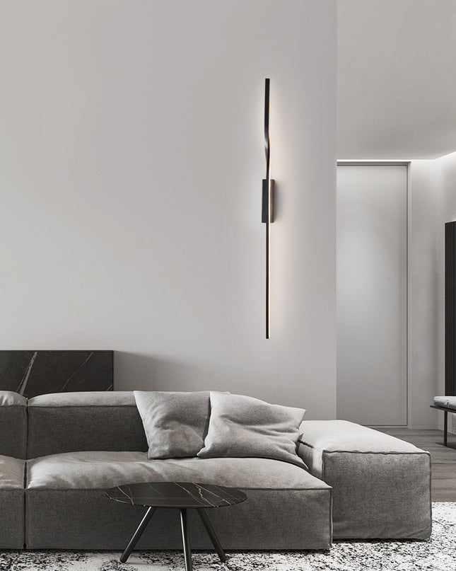Kimphoria Modern Minimalist Dimmable Brass / Blacken Wall Sconce