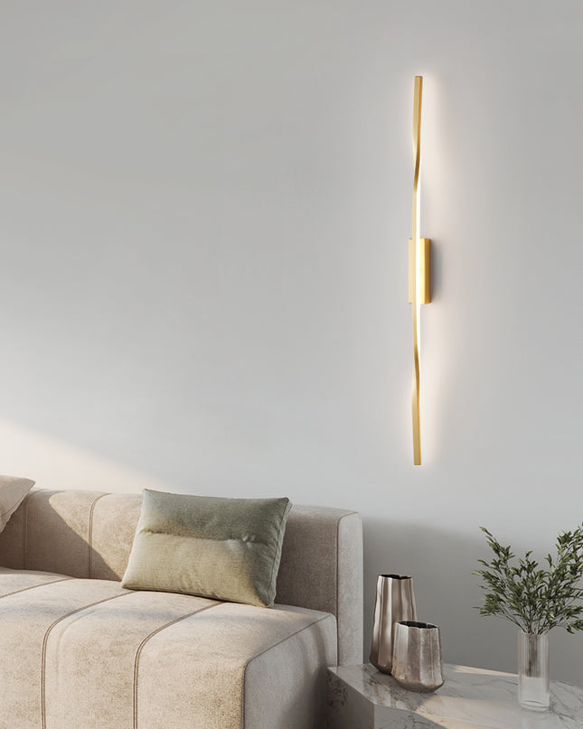 Kimphoria Modern Minimalist Dimmable Brass / Blacken Wall Sconce