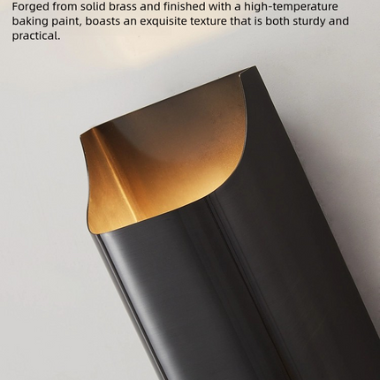 Kimphoria Modern Minimalist Brass / Blacken Brass Wall Sconce