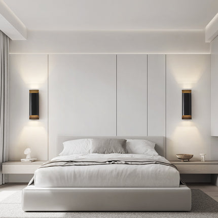 Kimphoria Modern Minimalist Brass / Blacken Brass Wall Sconce