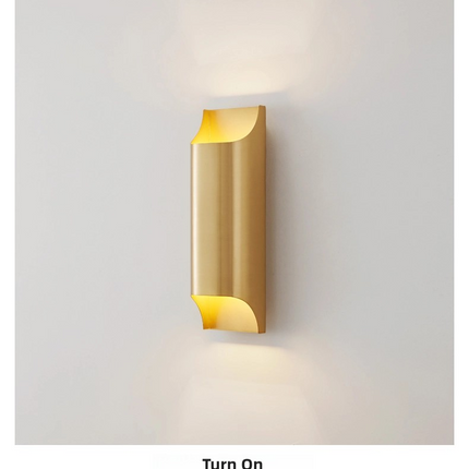 Kimphoria Modern Minimalist Brass / Blacken Brass Wall Sconce