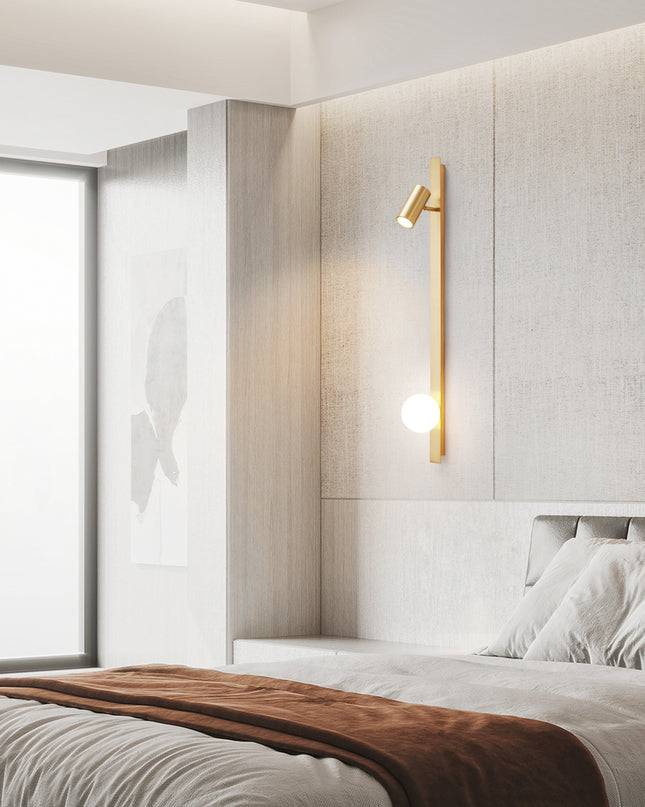 Kimphoria 2 Light Modern Minimalist Dimmable Brass / Blacken Wall Sconce