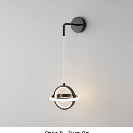 Kimphoria Modern Minimalist Dimmable Brass / Blacken Wall Sconce
