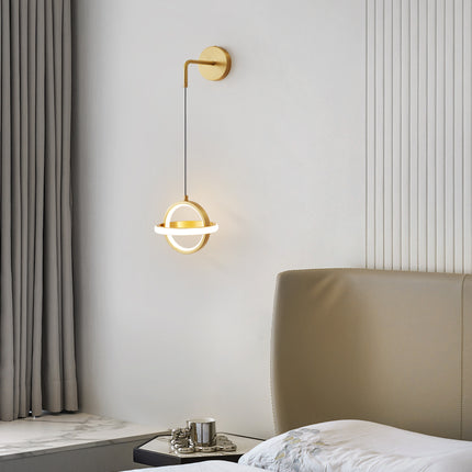 Kimphoria Modern Minimalist Dimmable Brass / Blacken Wall Sconce