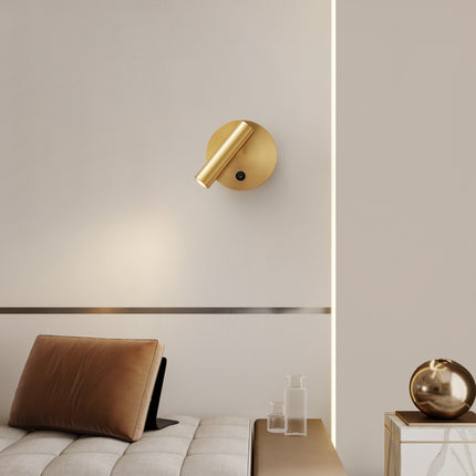 Kimphoria Dimmable Swing Arm Brass / Blacken Wall Lamp