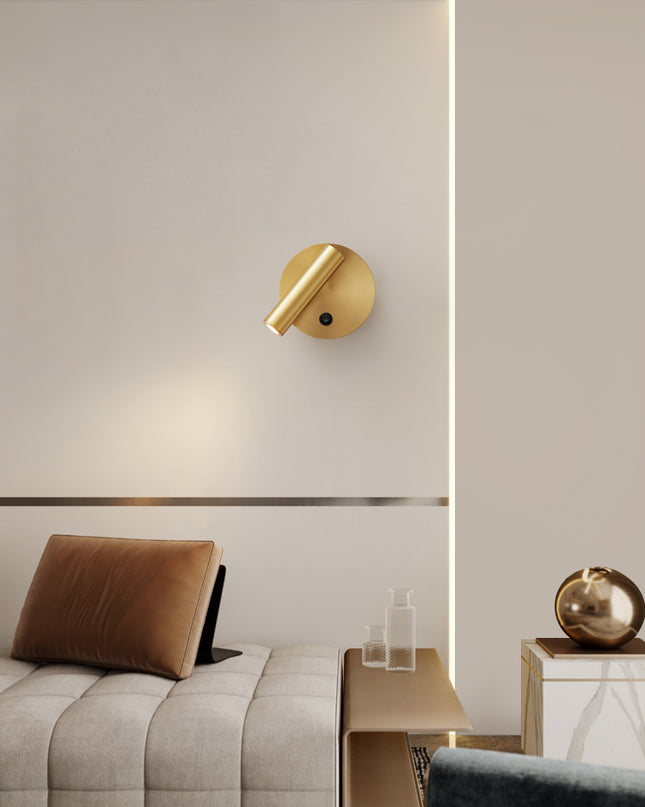 Kimphoria Dimmable Swing Arm Brass / Blacken Wall Lamp