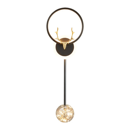 Kimphoria 2 or 3 Light Nordic Luxury Dimmable Brass / Blacken Wall Sconce
