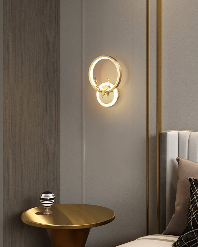 Kimphoria 2 or 3 Light Nordic Luxury Dimmable Brass / Blacken Wall Sconce