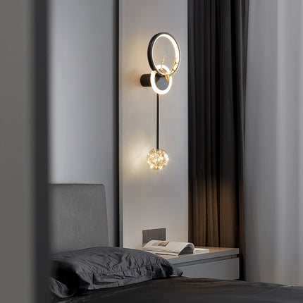 Kimphoria 2 or 3 Light Nordic Luxury Dimmable Brass / Blacken Wall Sconce