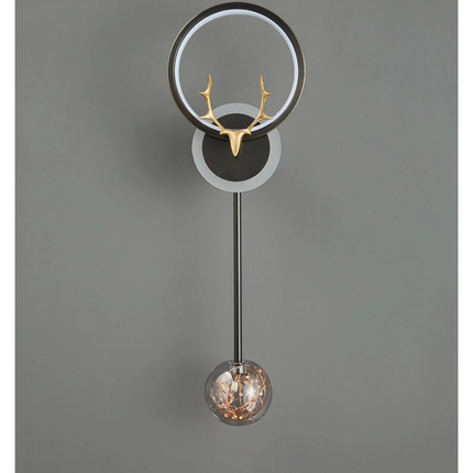 Kimphoria 2 or 3 Light Nordic Luxury Dimmable Brass / Blacken Wall Sconce