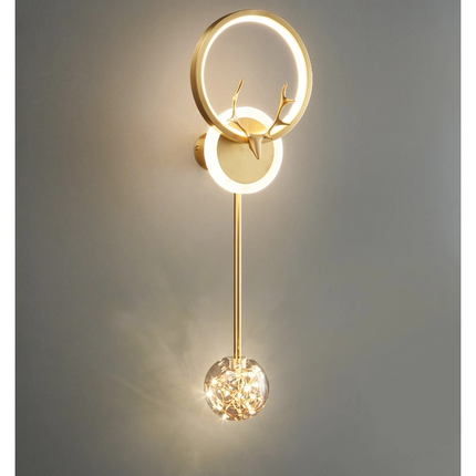 Kimphoria 2 or 3 Light Nordic Luxury Dimmable Brass / Blacken Wall Sconce