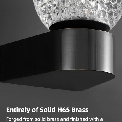 Kimphoria Modern Minimalist  Honeycomb Brass / Blacken Wall Sconce
